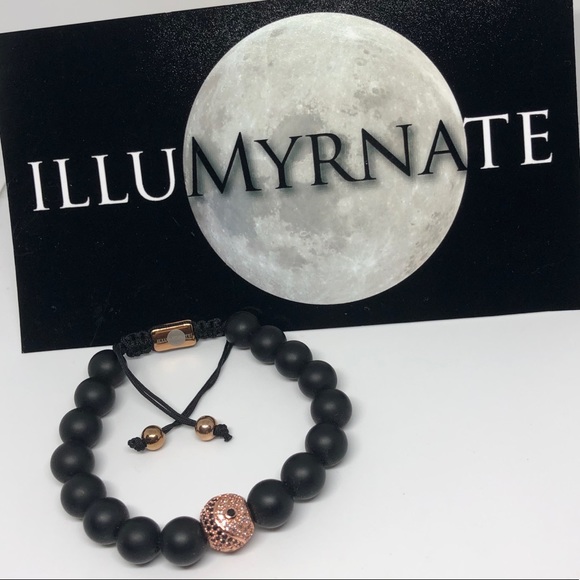 Natural Yinyang Onyx Bracelet - Picture 1 of 1